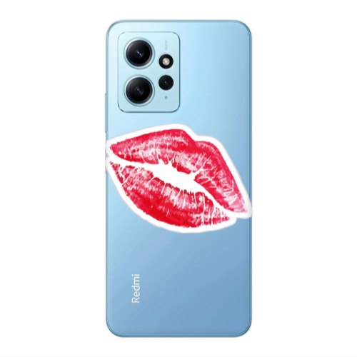Xiaomi Redmi Note 12 4G Drooling Tongue Transparent Silicone TPU Θήκη