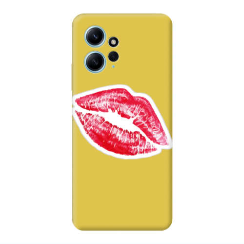 Xiaomi Redmi Note 12 4G Faint Kiss Yellow Colored Silicone TPU Θήκη