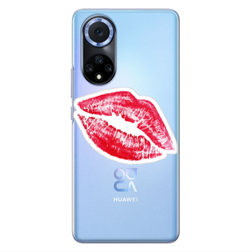 Huawei Nova 9 Drooling Tongue Transparent Silicone TPU Θήκη