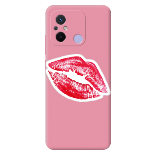 Xiaomi Redmi 12C Faint Kiss Pink Colored Silicone TPU Θήκη