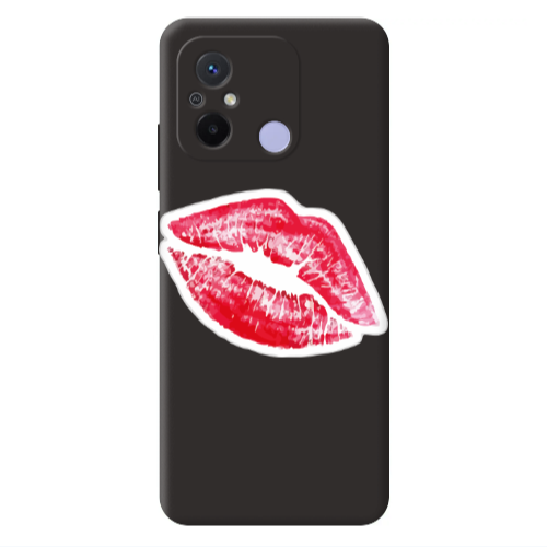 Xiaomi Redmi 12C Faint Kiss Black Colored Silicone TPU Θήκη