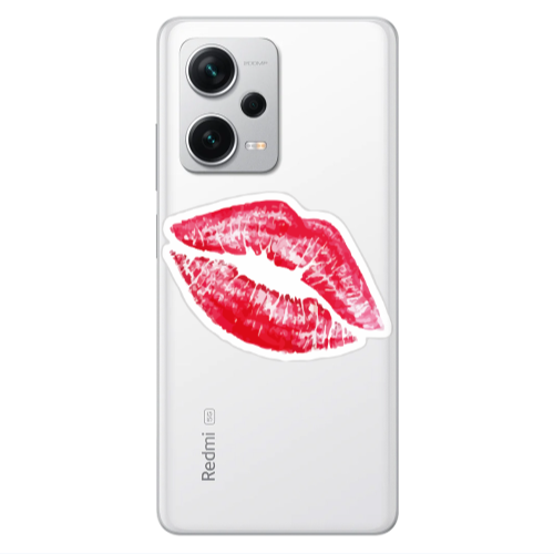 Xiaomi Redmi Note 12 5G Drooling Tongue Transparent Silicone TPU Θήκη