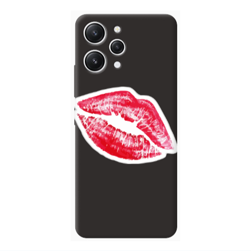 Xiaomi Redmi 12 Faint Kiss Black Colored Silicone TPU Θήκη