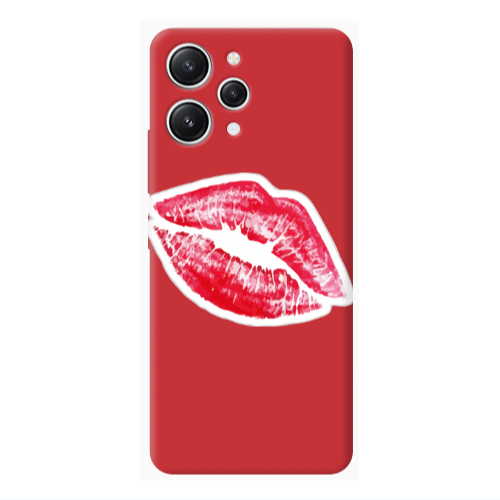 Xiaomi Redmi 12 Faint Kiss Red Colored Silicone TPU Θήκη