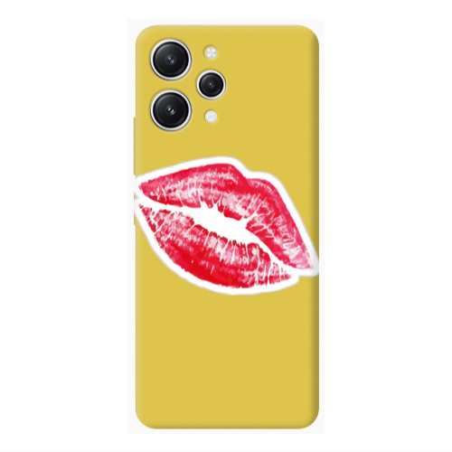 Xiaomi Redmi 12 Faint Kiss Yellow Colored Silicone TPU Θήκη