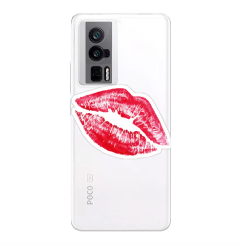 Xiaomi Poco F5 Pro Drooling Tongue Transparent Silicone TPU Θήκη
