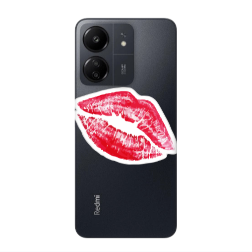 Xiaomi Redmi 13C Drooling Tongue Transparent Silicone TPU Θήκη