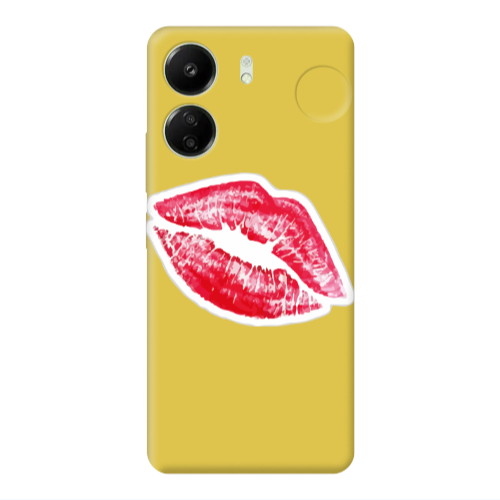 Xiaomi Redmi 13C Faint Kiss Yellow Colored Silicone TPU Θήκη