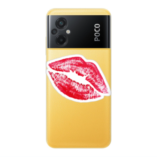 Xiaomi Poco M5 Drooling Tongue Transparent Silicone TPU Θήκη