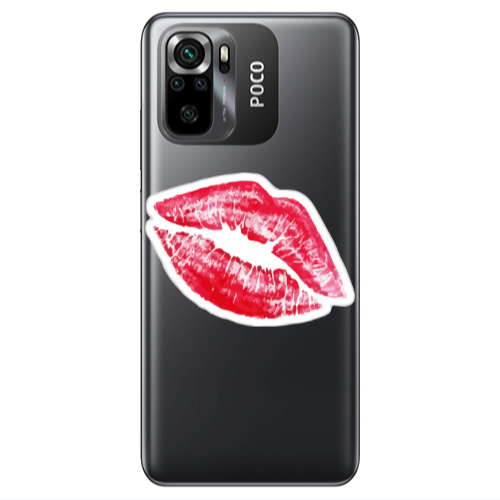 Xiaomi Poco M5 s Drooling Tongue Transparent Silicone TPU Θήκη