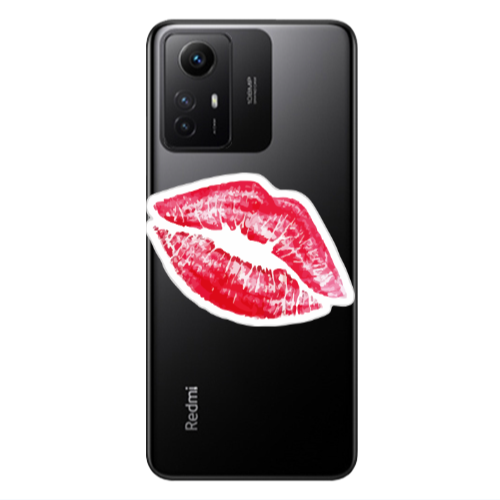 Xiaomi Redmi Note 12s Drooling Tongue Transparent Silicone TPU Θήκη