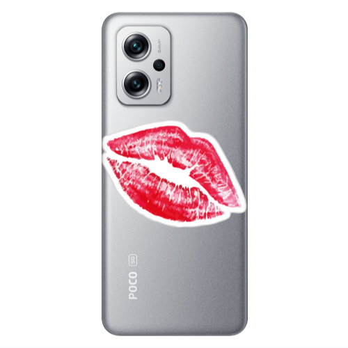 Xiaomi Poco X4 GT Drooling Tongue Transparent Silicone TPU Θήκη