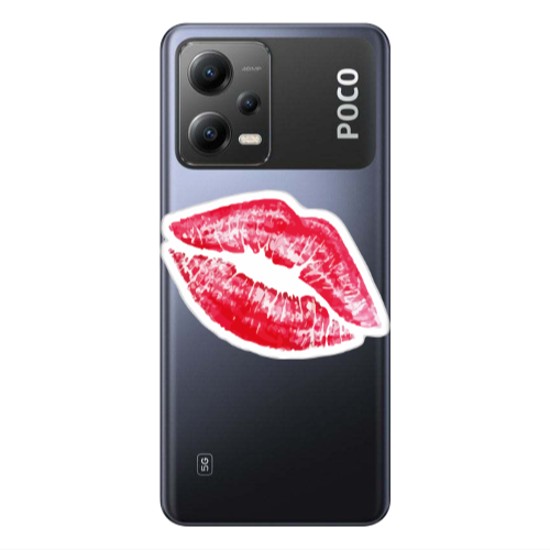 Xiaomi Poco X5 Drooling Tongue Transparent Silicone TPU Θήκη
