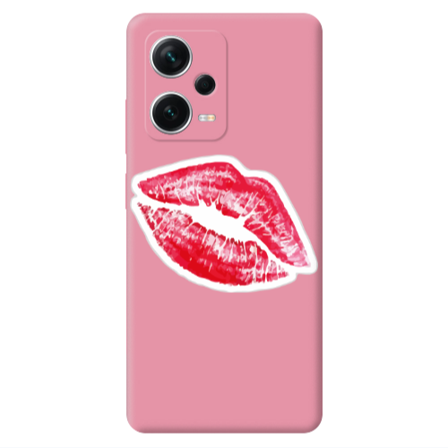 Xiaomi Poco X5 Faint Kiss Pink Colored Silicone TPU Θήκη
