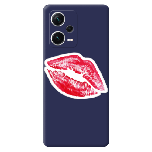 Xiaomi Poco X5 Faint Kiss Dark blue Colored Silicone TPU Θήκη