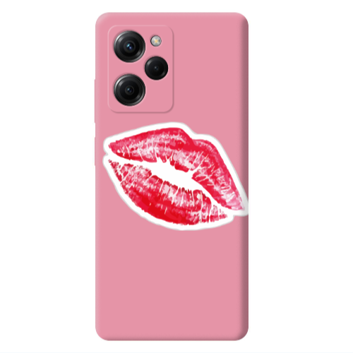 Xiaomi Poco X5 Pro Faint Kiss Pink Colored Silicone TPU Θήκη