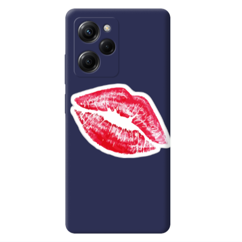 Xiaomi Poco X5 Pro Faint Kiss Dark blue Colored Silicone TPU Θήκη