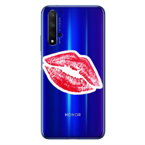 Huawei Nova 5 T Drooling Tongue Transparent Silicone TPU Θήκη