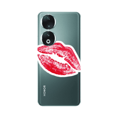 Honor 90 5G Drooling Tongue Transparent Silicone TPU Θήκη