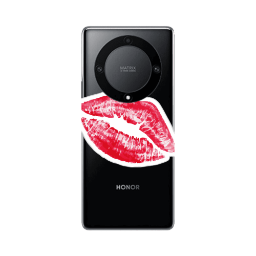 Honor Magic5 Lite 5G Drooling Tongue Transparent Silicone TPU Θήκη