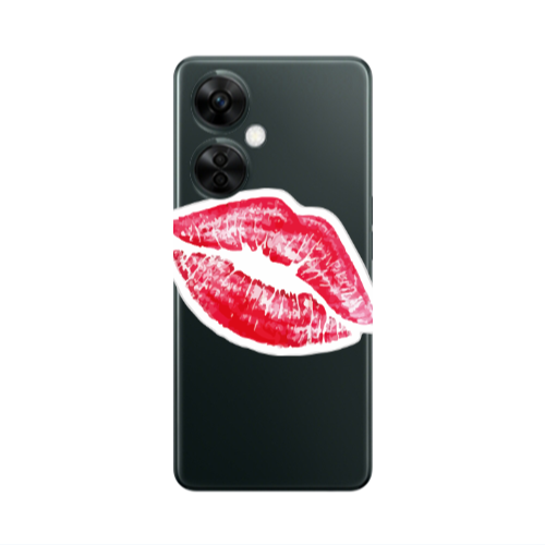 Oneplus Nord CE 3 Lite 5G Drooling Tongue Transparent Silicone TPU Θήκη