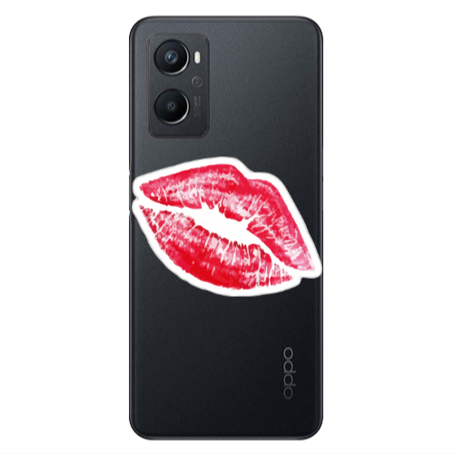 Oppo A 96 Faint Kiss Transparent Silicone TPU Θήκη