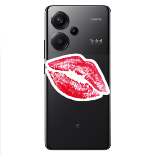 Xiaomi Redmi Note 13 Pro+ 5G  Drooling Tongue Transparent Silicone TPU Θήκη