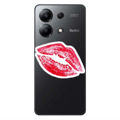 Xiaomi Redmi Note 13 4G Drooling Tongue Transparent Silicone TPU Θήκη