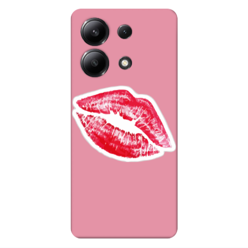Xiaomi Redmi Note 13 4G Faint Kiss Pink Colored Silicone TPU Θήκη