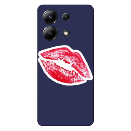 Xiaomi Redmi Note 13 4G Faint Kiss Dark blue Colored Silicone TPU Θήκη