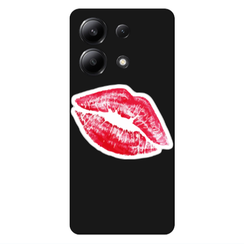Xiaomi Redmi Note 13 4G Faint Kiss Black Colored Silicone TPU Θήκη