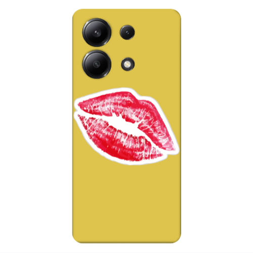 Xiaomi Redmi Note 13 4G Faint Kiss Yellow Colored Silicone TPU Θήκη