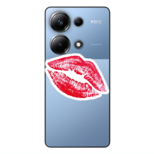 Xiaomi Poco M6 Pro 4G Drooling Tongue Transparent Silicone TPU Θήκη