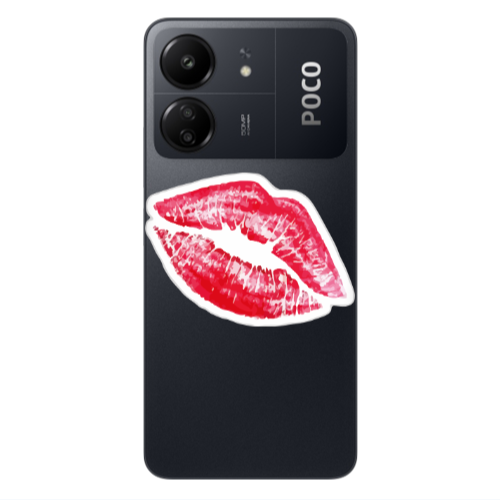 Xiaomi Poco C65 Drooling Tongue Transparent Silicone TPU Θήκη