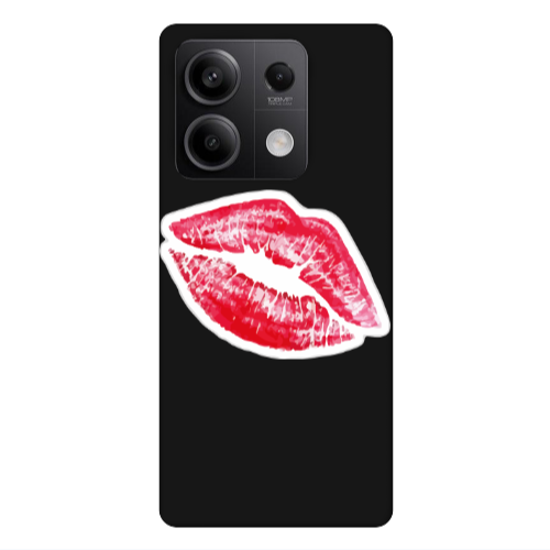 Xiaomi Redmi Note 13Pro 5G Faint Kiss Black Colored Silicone TPU Θήκη