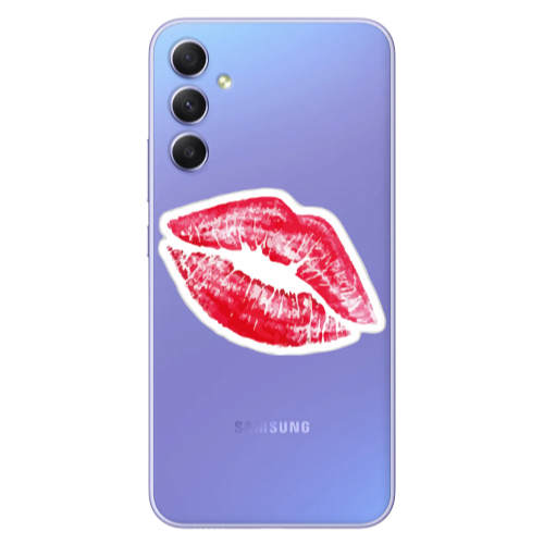 Samsung A16 Drooling Tongue Transparent Silicone TPU Θήκη