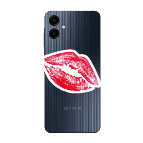 Samsung A06 Drooling Tongue Transparent Silicone TPU Θήκη