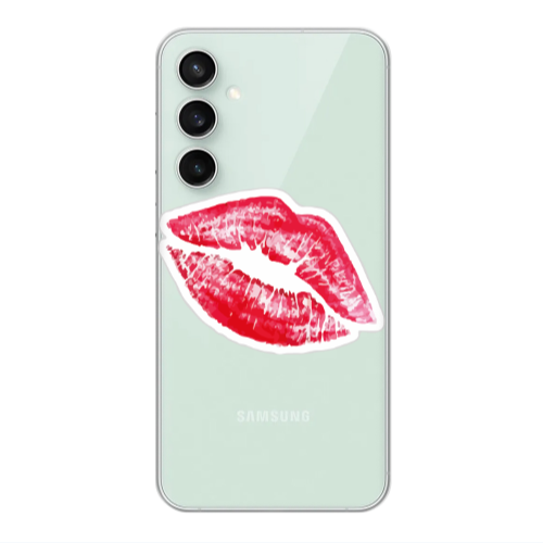Samsung S24 FE Drooling Tongue Transparent Silicone TPU Θήκη