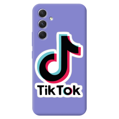 Samsung A56 Tik Tok Purple Colored Silicone TPU Θήκη
