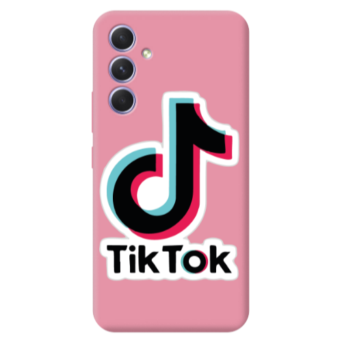 Samsung A56 Tik Tok Pink Colored Silicone TPU Θήκη