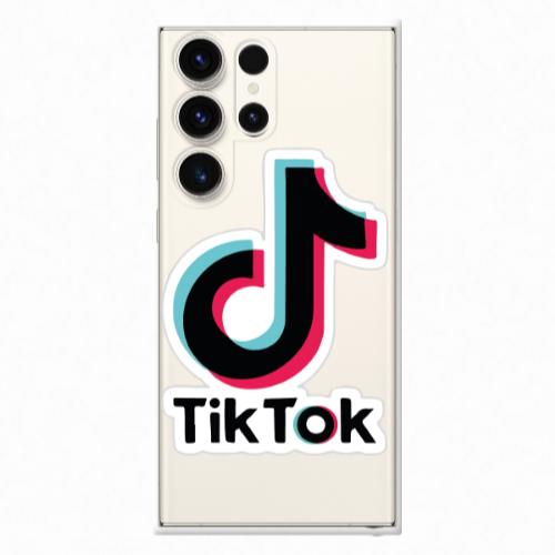 Samsung S25 Ultra Tik Tok Transparent Silicone TPU Θήκη
