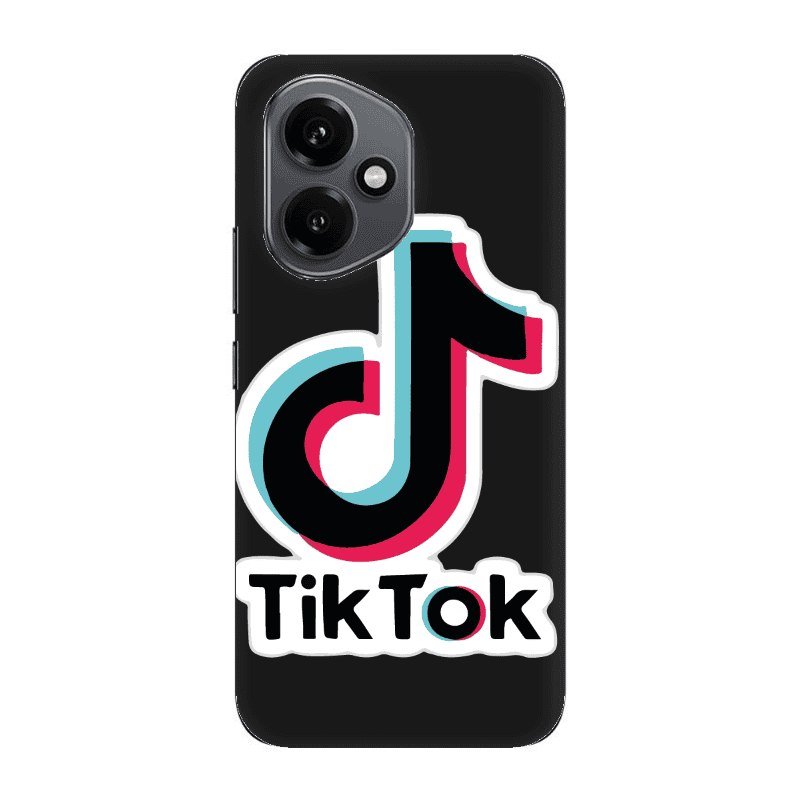 Honor Magic 400 Tik Tok Black Colored Silicone TPU Θήκη