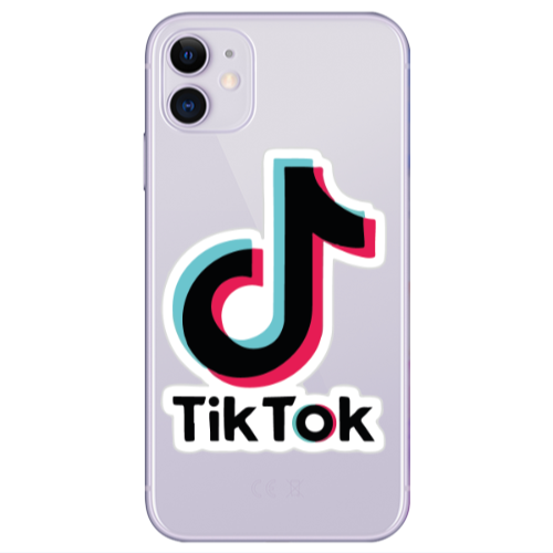 Apple iPhone 11  Tik Tok Transparent Silicone TPU Θήκη