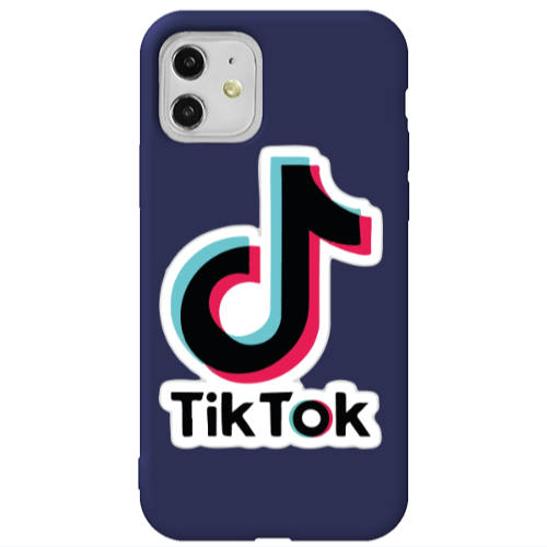 Apple iPhone 11  Tik Tok Dark blue Colored Silicone TPU Θήκη