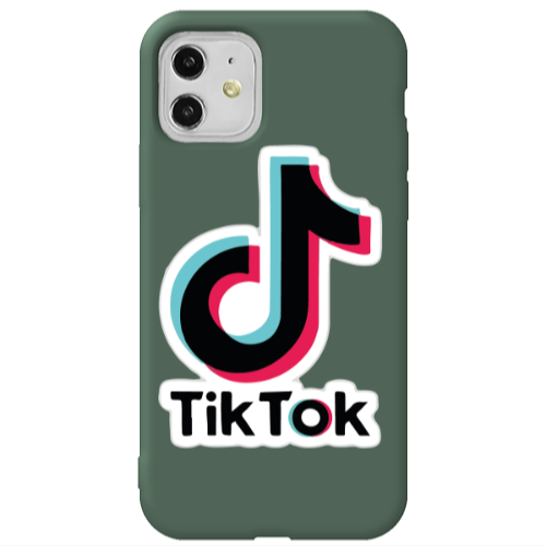 Apple iPhone 11  Tik Tok Dark Green Colored Silicone TPU Θήκη