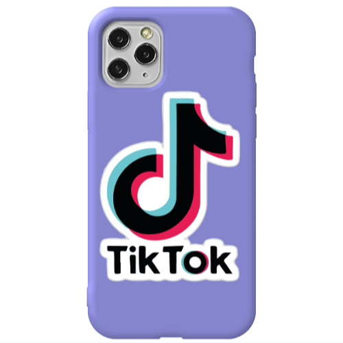 Apple iPhone 11 Pro Tik Tok Purple Colored Silicone TPU Θήκη