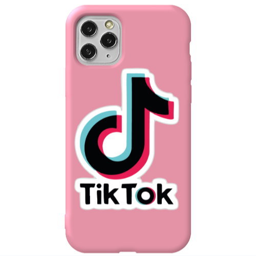 Apple iPhone 11 Pro Tik Tok Pink Colored Silicone TPU Θήκη