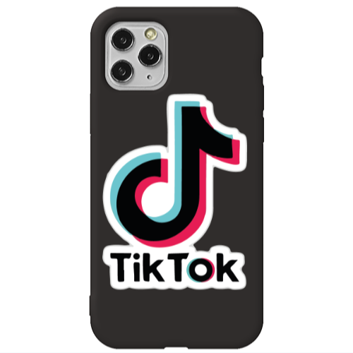 Apple iPhone 11 Pro Tik Tok Black Colored Silicone TPU Θήκη