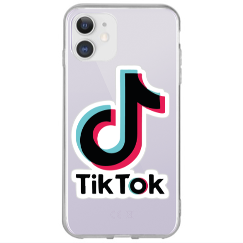 Apple iPhone 12 Tik Tok Transparent Silicone TPU Θήκη