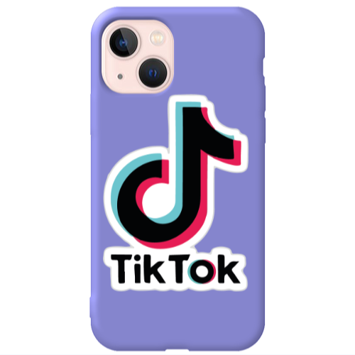 Apple iPhone 13 Tik Tok Purple Colored Silicone TPU Θήκη
